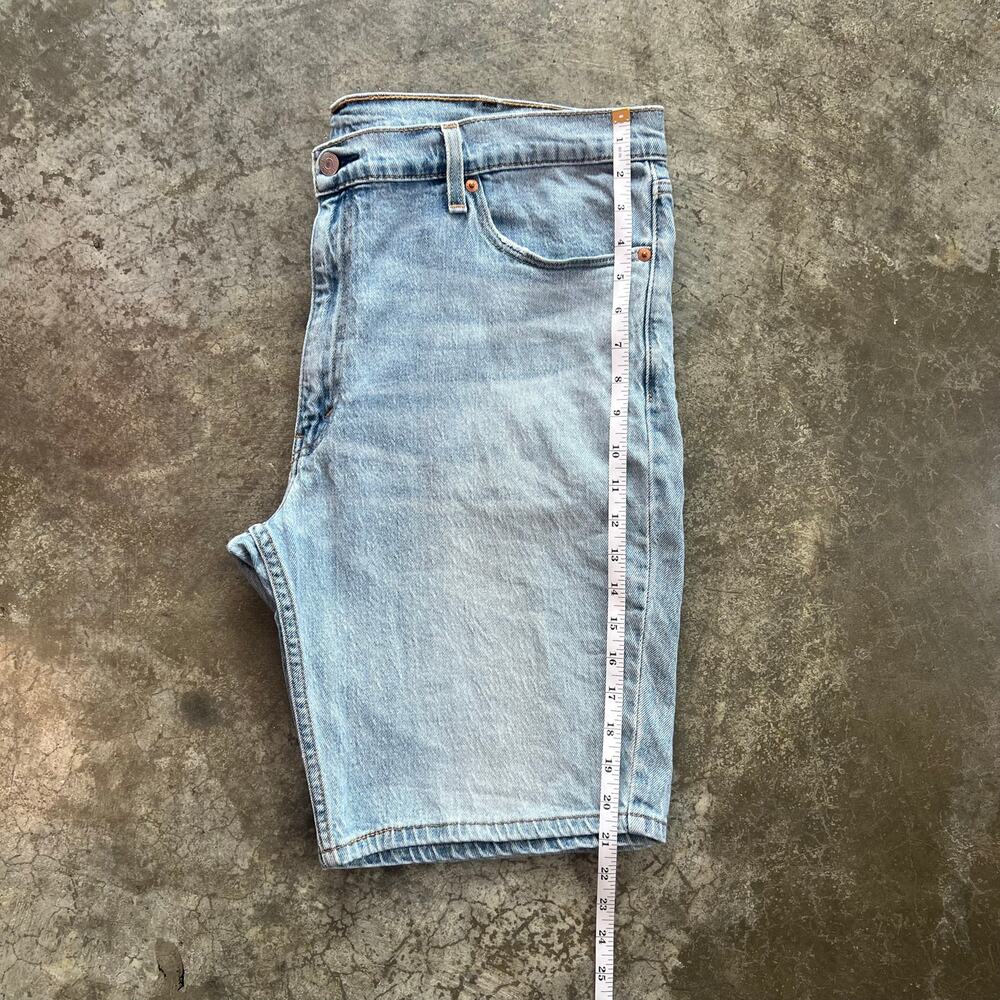Levi’s 511 Light Wash Denim Shorts Men’s 40 Stretch Streetwear - Picture 5 of 16